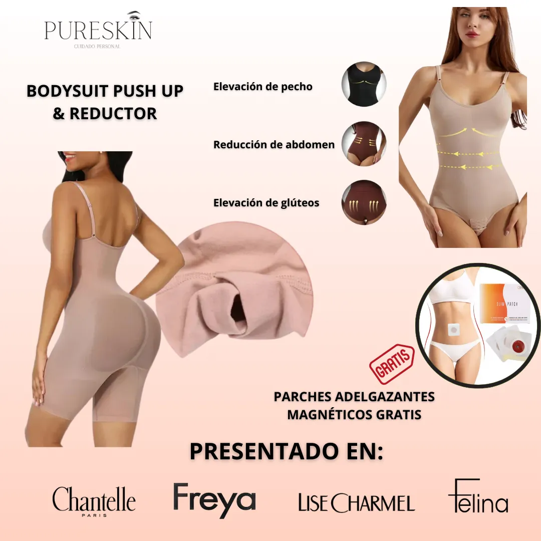 Body Reductor Mujer + Pack de 30 Parches Adelgazantes (GRATIS)